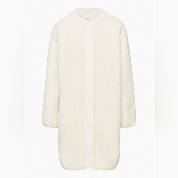 Wilfred Free Sherpa Long Fleece Liner Jacket - Light Birch - M - Picture 13 of 16